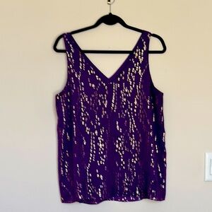 Purple Sequin Women's Top